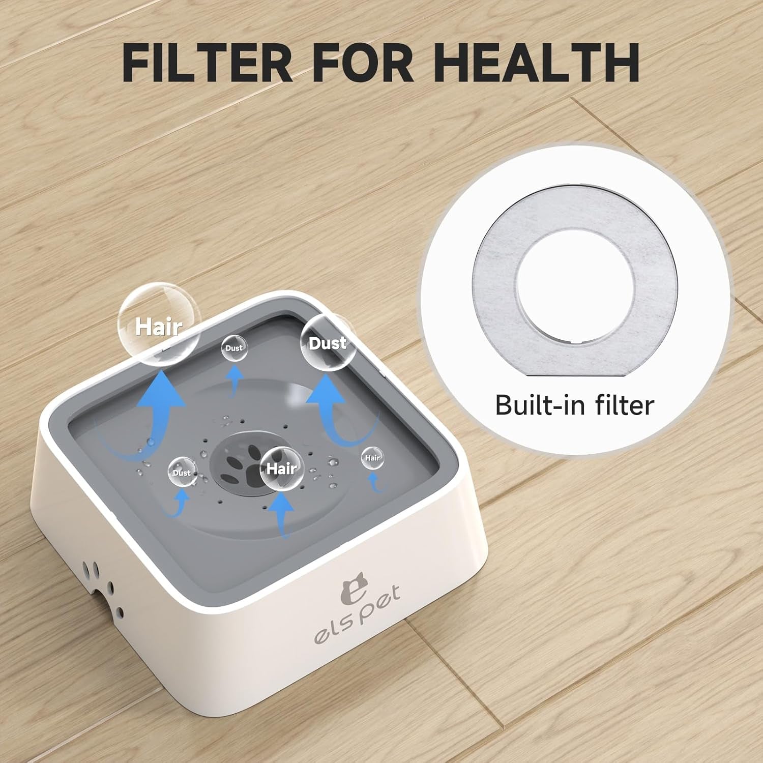 1L/2L/70Oz Dog Spill Proof Pet Water Bowl, Anti-Choking Water Bowl, Slow Water Feeder Pet Water Dispenser Carried Water Bowls for Dogs, Cats & Pets