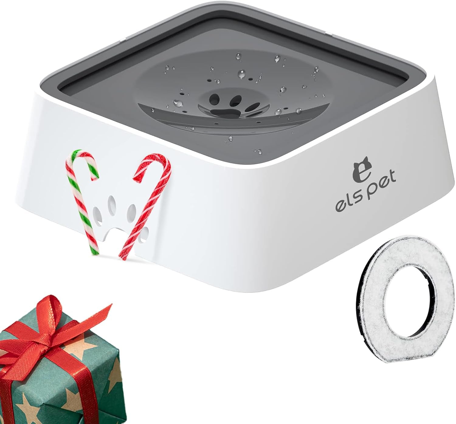 1L/2L/70Oz Dog Spill Proof Pet Water Bowl, Anti-Choking Water Bowl, Slow Water Feeder Pet Water Dispenser Carried Water Bowls for Dogs, Cats & Pets