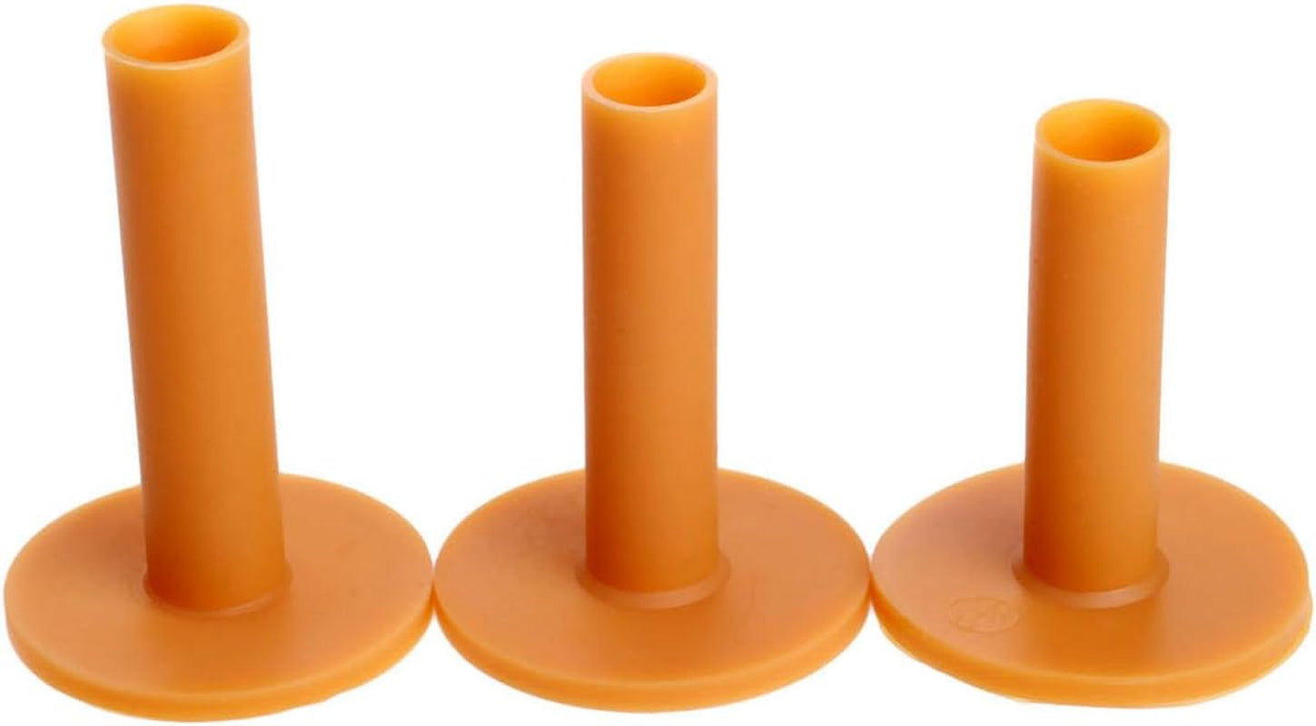 Rubber Golf Tees Holder Set, Plastic Golf Tees for Driving Range Golf Practice Mat Golf Training Indoor Outdoor Different Size